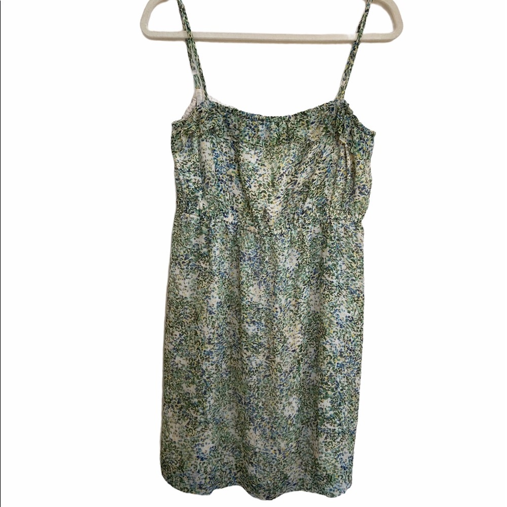 J. Crew Spaghetti Strap Ruffle Mini Dress